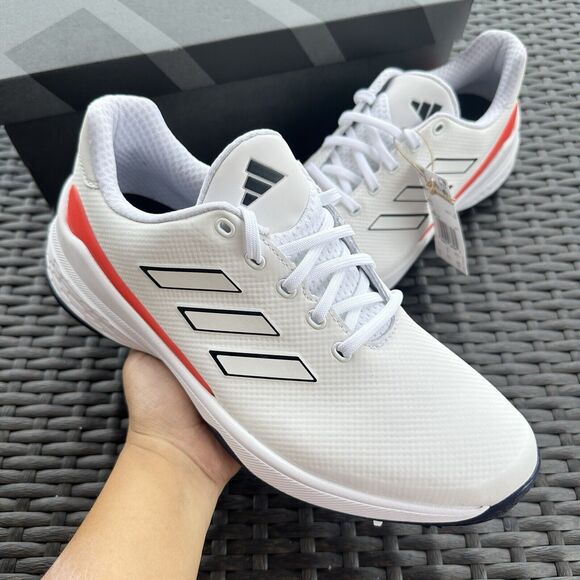 Adidas ZG23 White Bright Red Men\'s Golf Shoes IE2131